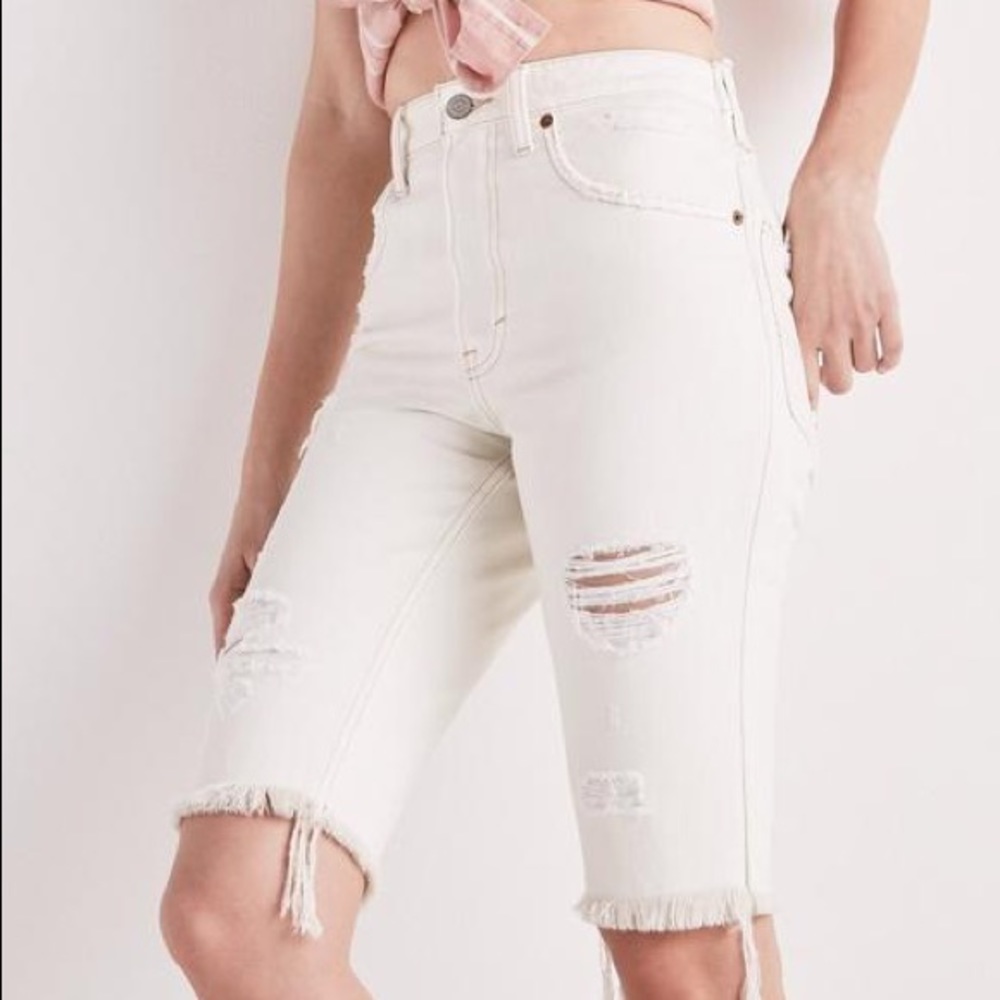 Lucky Brand Lucky Pins Bermuda High Rise Shorts